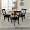International Concepts 42 in. Dual Drop Leaf Table with 4 Cross Back Dining Chairs - 5 Piece Dining Set K04-42DP-C46-613-4 - alternate 5